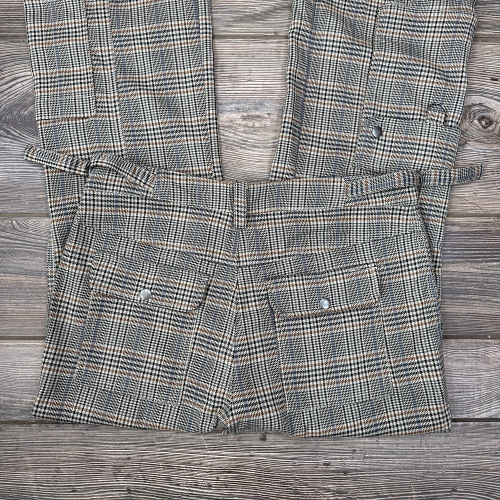 Urban Outfitters Women's Plaid Wide Leg Cargo Pants Brown Y2K‎ Size 6 NWOT - Picture 8 of 8